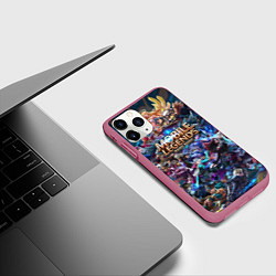 Чехол iPhone 11 Pro матовый Mobile Legends Z, цвет: 3D-малиновый — фото 2