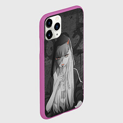Чехол iPhone 11 Pro матовый Zero Two, цвет: 3D-фиолетовый — фото 2