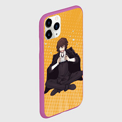 Чехол iPhone 11 Pro матовый Дазай, цвет: 3D-фиолетовый — фото 2