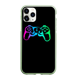 Чехол iPhone 11 Pro матовый Joystick, цвет: 3D-салатовый
