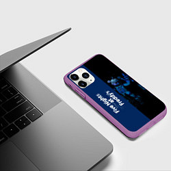 Чехол iPhone 11 Pro матовый Five Nights At Freddy, цвет: 3D-фиолетовый — фото 2