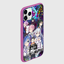 Чехол iPhone 11 Pro матовый Re:Zero Жизнь с нуля, цвет: 3D-фиолетовый — фото 2