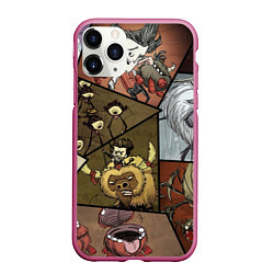 Чехол iPhone 11 Pro матовый Dont Starve, цвет: 3D-малиновый