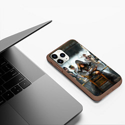 Чехол iPhone 11 Pro матовый Assassin’s Creed Syndicate, цвет: 3D-коричневый — фото 2