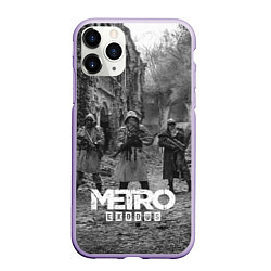 Чехол iPhone 11 Pro матовый Metro Exodus, цвет: 3D-светло-сиреневый