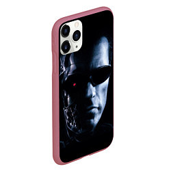 Чехол iPhone 11 Pro матовый T800, цвет: 3D-малиновый — фото 2