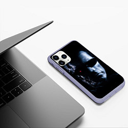 Чехол iPhone 11 Pro матовый T800, цвет: 3D-светло-сиреневый — фото 2