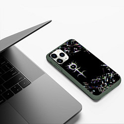 Чехол iPhone 11 Pro матовый GHOSTEMANE, цвет: 3D-темно-зеленый — фото 2