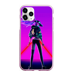 Чехол iPhone 11 Pro матовый KDA Akali, цвет: 3D-розовый