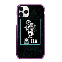 Чехол iPhone 11 Pro матовый Ela, цвет: 3D-фиолетовый