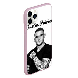 Чехол iPhone 11 Pro матовый Dustin Poirier, цвет: 3D-розовый — фото 2