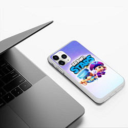 Чехол iPhone 11 Pro матовый Генерал Гавс - Brawl Stars, цвет: 3D-белый — фото 2