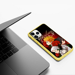 Чехол iPhone 11 Pro матовый Обещанный Неверленд, цвет: 3D-желтый — фото 2