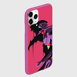Чехол iPhone 11 Pro матовый Евангилион, цвет: 3D-фиолетовый — фото 2