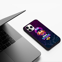 Чехол iPhone 11 Pro матовый Brawl Stars - Colonel Ruffs, цвет: 3D-черный — фото 2