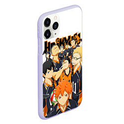 Чехол iPhone 11 Pro матовый ВОЛЕЙБОЛ!! HAIKYUU!!, цвет: 3D-светло-сиреневый — фото 2