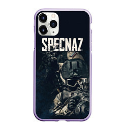 Чехол iPhone 11 Pro матовый Specnaz, цвет: 3D-светло-сиреневый