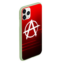 Чехол iPhone 11 Pro матовый АНАРХИЯ ANARCHY, цвет: 3D-салатовый — фото 2