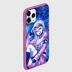 Чехол iPhone 11 Pro матовый Danganronpa, цвет: 3D-фиолетовый — фото 2