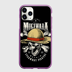 Чехол iPhone 11 Pro матовый MUGIWARA ONE PIECE, цвет: 3D-фиолетовый