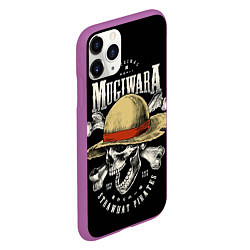 Чехол iPhone 11 Pro матовый MUGIWARA ONE PIECE, цвет: 3D-фиолетовый — фото 2