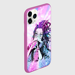 Чехол iPhone 11 Pro матовый Незуко Камадо, цвет: 3D-фиолетовый — фото 2