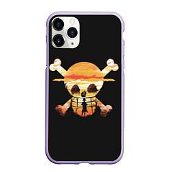 Чехол iPhone 11 Pro матовый One piece, цвет: 3D-светло-сиреневый