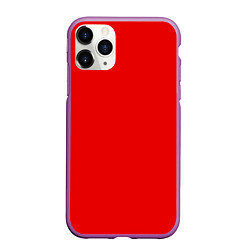 Чехол iPhone 11 Pro матовый КРАСНАЯ МАСКА, цвет: 3D-фиолетовый