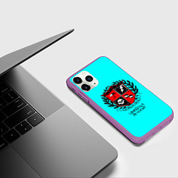 Чехол iPhone 11 Pro матовый Академия Амбрелла, цвет: 3D-фиолетовый — фото 2