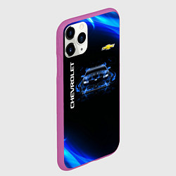 Чехол iPhone 11 Pro матовый Chevrolet, цвет: 3D-фиолетовый — фото 2