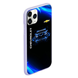 Чехол iPhone 11 Pro матовый Chevrolet, цвет: 3D-светло-сиреневый — фото 2