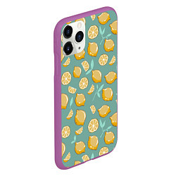 Чехол iPhone 11 Pro матовый Lemon, цвет: 3D-фиолетовый — фото 2