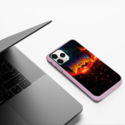 Чехол iPhone 11 Pro матовый DOOM MARS, цвет: 3D-розовый — фото 2