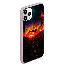 Чехол iPhone 11 Pro матовый DOOM MARS, цвет: 3D-розовый — фото 2