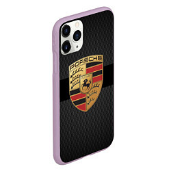 Чехол iPhone 11 Pro матовый PORSCHE ПОРШ, цвет: 3D-сиреневый — фото 2