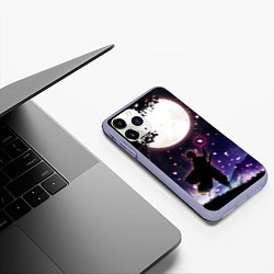 Чехол iPhone 11 Pro матовый Шинобу Кочо Клинок демонов, цвет: 3D-светло-сиреневый — фото 2