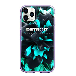 Чехол iPhone 11 Pro матовый Detroit Become Human S, цвет: 3D-светло-сиреневый