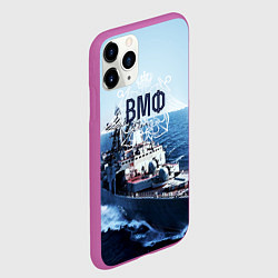 Чехол iPhone 11 Pro матовый ВМФ, цвет: 3D-фиолетовый — фото 2