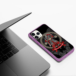 Чехол iPhone 11 Pro матовый Русский богатырь, цвет: 3D-фиолетовый — фото 2