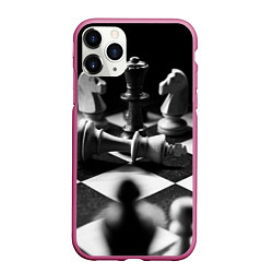 Чехол iPhone 11 Pro матовый Шахматы фигуры доска ход мат