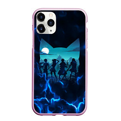 Чехол iPhone 11 Pro матовый Fairy tail Хвост Феи, цвет: 3D-розовый