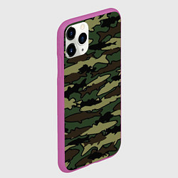 Чехол iPhone 11 Pro матовый Камуфляж акулы, цвет: 3D-фиолетовый — фото 2