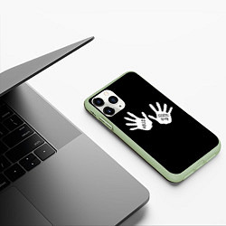 Чехол iPhone 11 Pro матовый Академия амбрелла, цвет: 3D-салатовый — фото 2