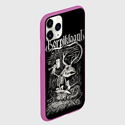 Чехол iPhone 11 Pro матовый Korpiklaani, цвет: 3D-фиолетовый — фото 2