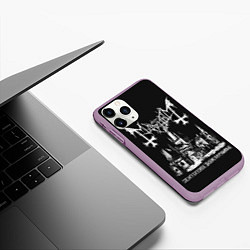 Чехол iPhone 11 Pro матовый Mayhem, цвет: 3D-сиреневый — фото 2