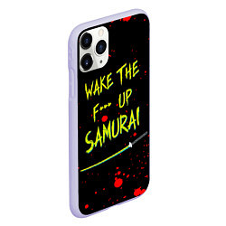 Чехол iPhone 11 Pro матовый WAKE THE F*** UP SAMURAI, цвет: 3D-светло-сиреневый — фото 2