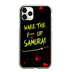 Чехол iPhone 11 Pro матовый WAKE THE F*** UP SAMURAI