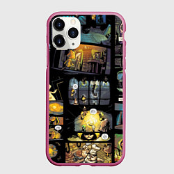 Чехол iPhone 11 Pro матовый LITTLE NIGHTMARES, цвет: 3D-малиновый