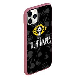 Чехол iPhone 11 Pro матовый Little Nightmares, цвет: 3D-малиновый — фото 2