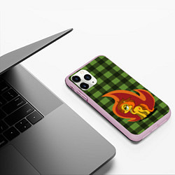 Чехол iPhone 11 Pro матовый Пони по имени Огонек, цвет: 3D-розовый — фото 2